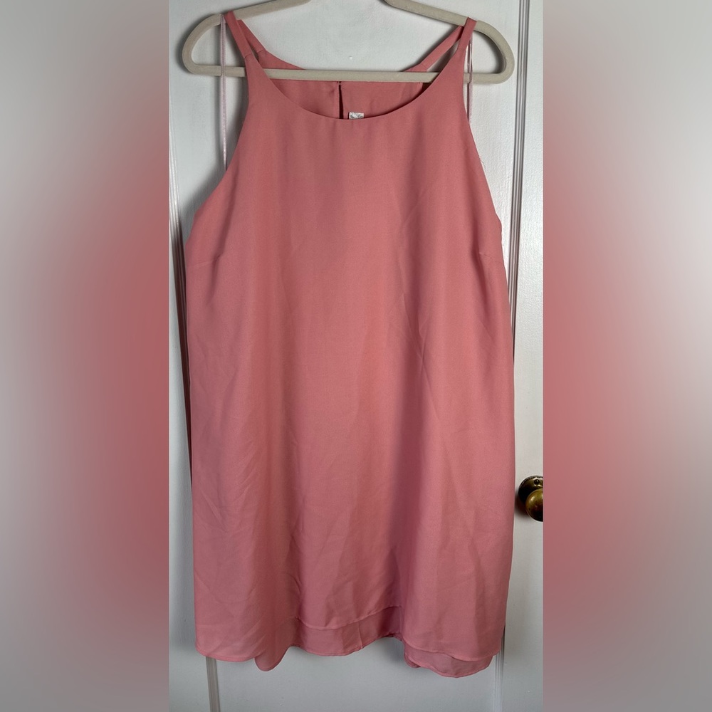 Pink Rose Blush Sleeveless Mini Dress